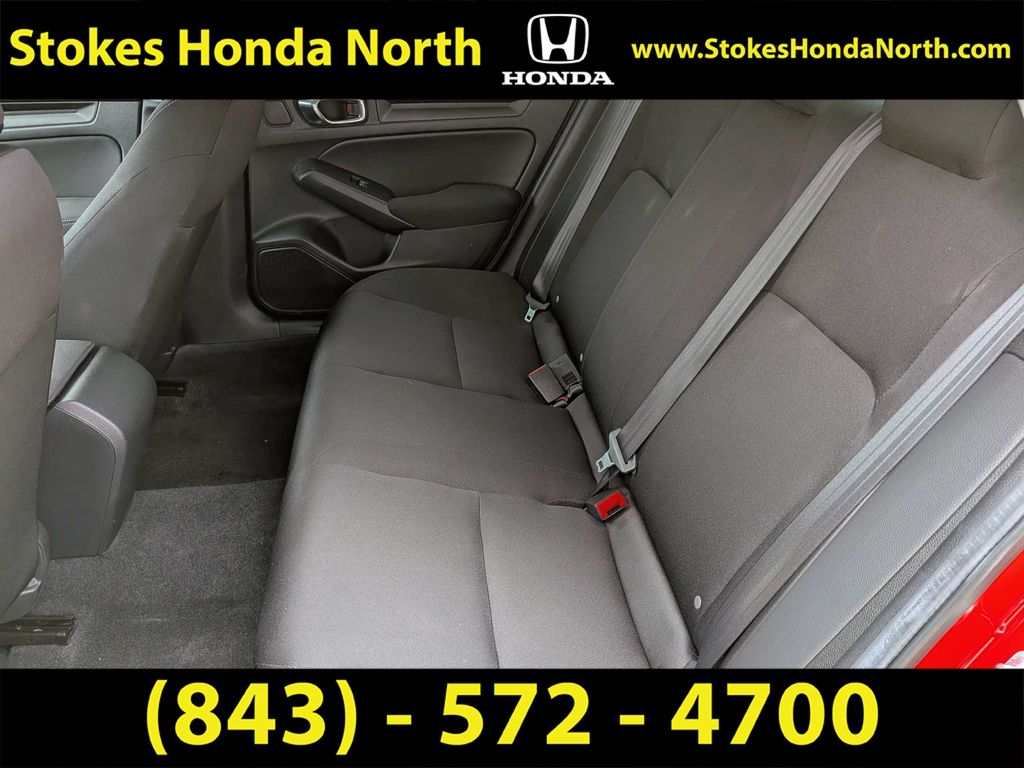 2025 Honda Civic LX Red at Stokes Honda North