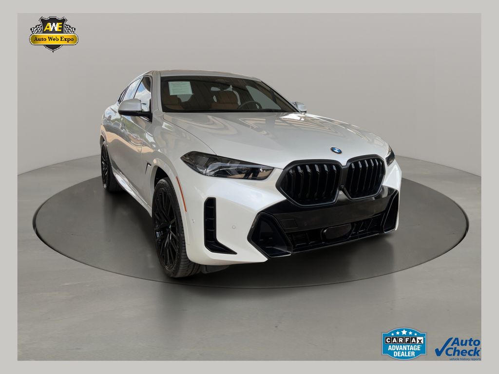 Mineral White Metallic 2025 BMW X6 xDrive40i AWD SUV / Crossover All-Wheel Drive 8-Speed Automatic