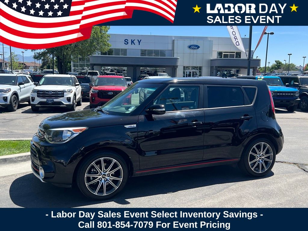 Shadow Black 2018 Kia Soul Wagon Front-Wheel Drive 7-Speed Automatic