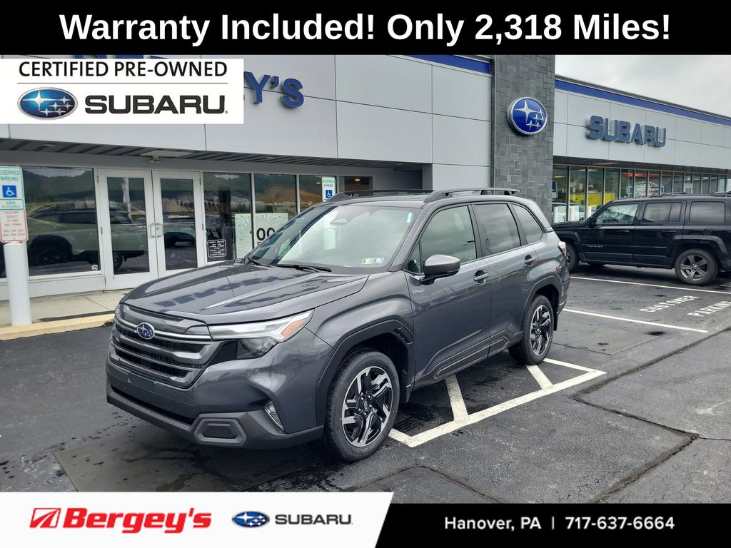 Magnetite Gray Metallic 2025 Subaru Forester Hybrid SUV / Crossover All-Wheel Drive Continuously Variable Transmission