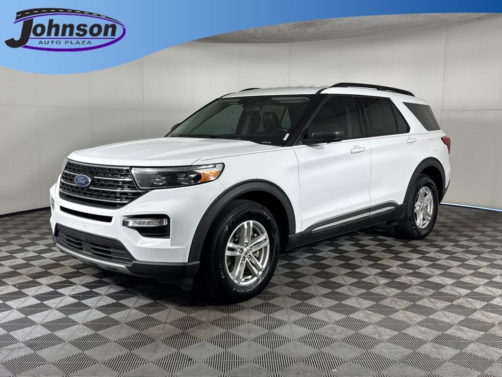 Oxford White 2020 Ford Explorer SUV / Crossover All-Wheel Drive Automatic