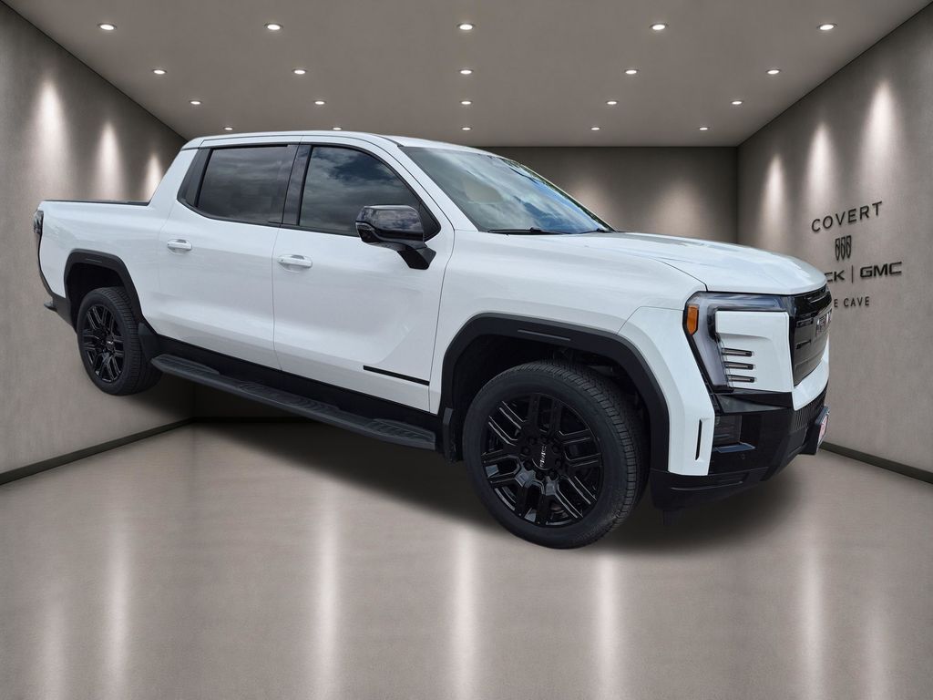 Summit White 2026 GMC Sierra EV Elevation Crew Cab (Extended Range) e4WD Pickup Truck All-Wheel Drive 1-Speed Automatic