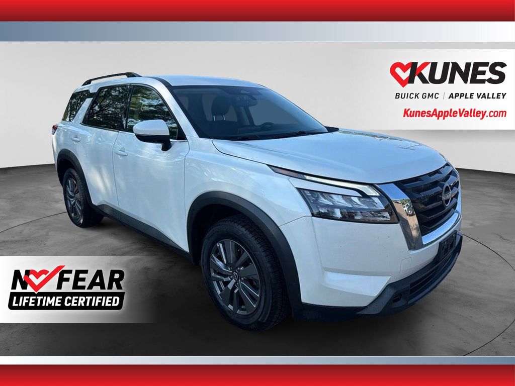 Pearl White Tricoat 2024 Nissan Pathfinder SUV / Crossover All-Wheel Drive 9-Speed Automatic