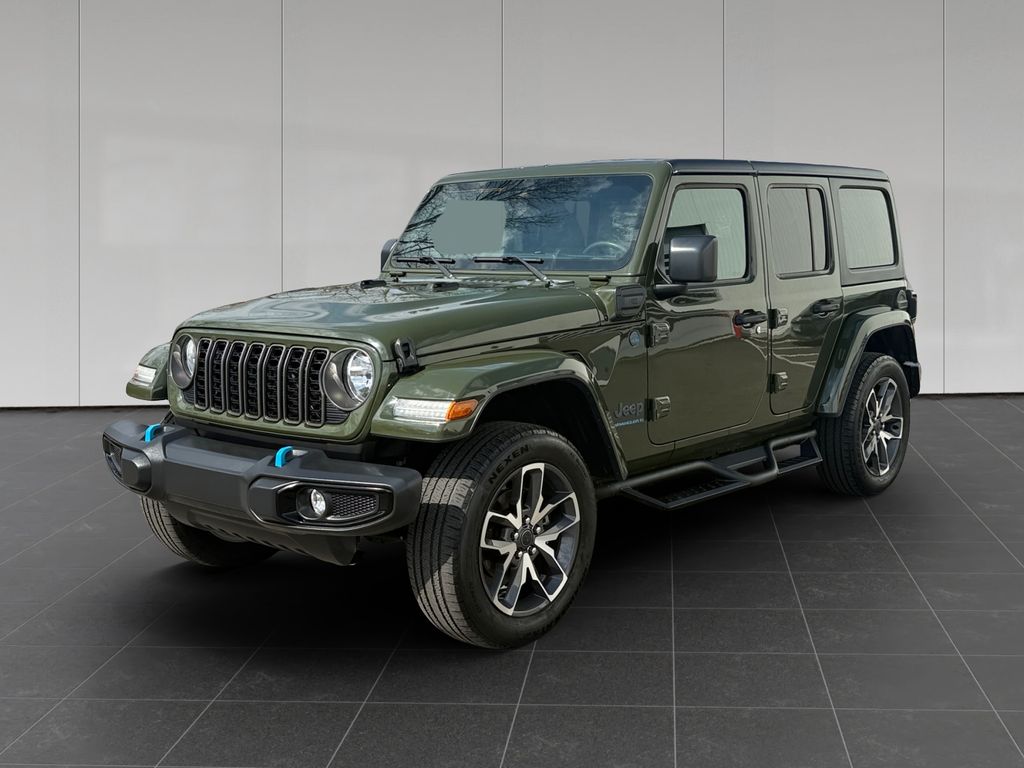 Sarge Green Clearcoat 2024 Jeep Wrangler 4xe Sport S 4WD SUV / Crossover Four-Wheel Drive 8-Speed Automatic