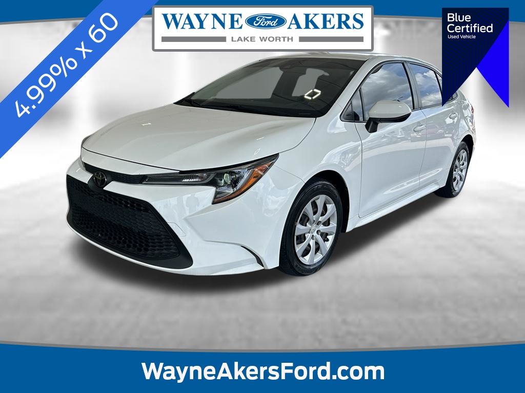 White 2022 Toyota Corolla Sedan Front-Wheel Drive Continuously Variable Transmission