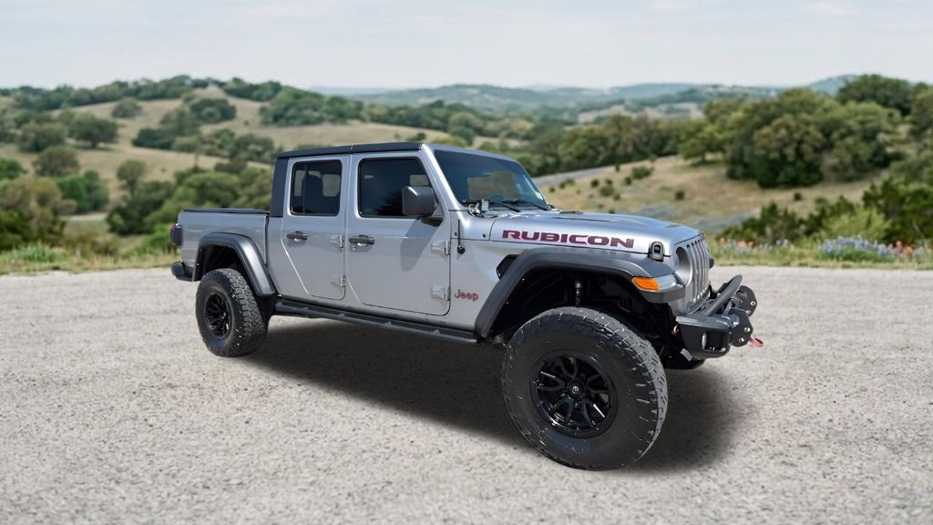 Billet Silver Metallic Clearcoat 2021 Jeep Gladiator Rubicon Crew Cab 4WD Pickup Truck Four-Wheel Drive 8-Speed Automatic