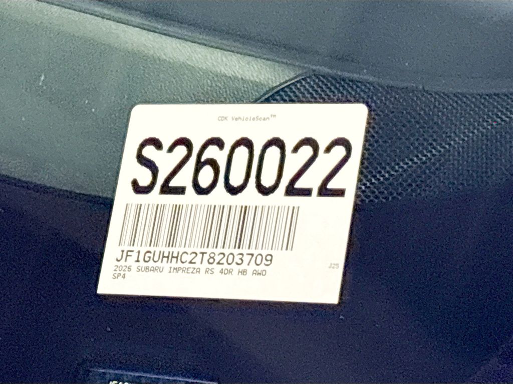 2026 Subaru Impreza 2.5RS