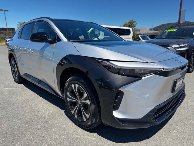 Used 2025 Toyota bZ4X XLE with VIN JTMAAAAA7SA070364 for sale in San Rafael, CA