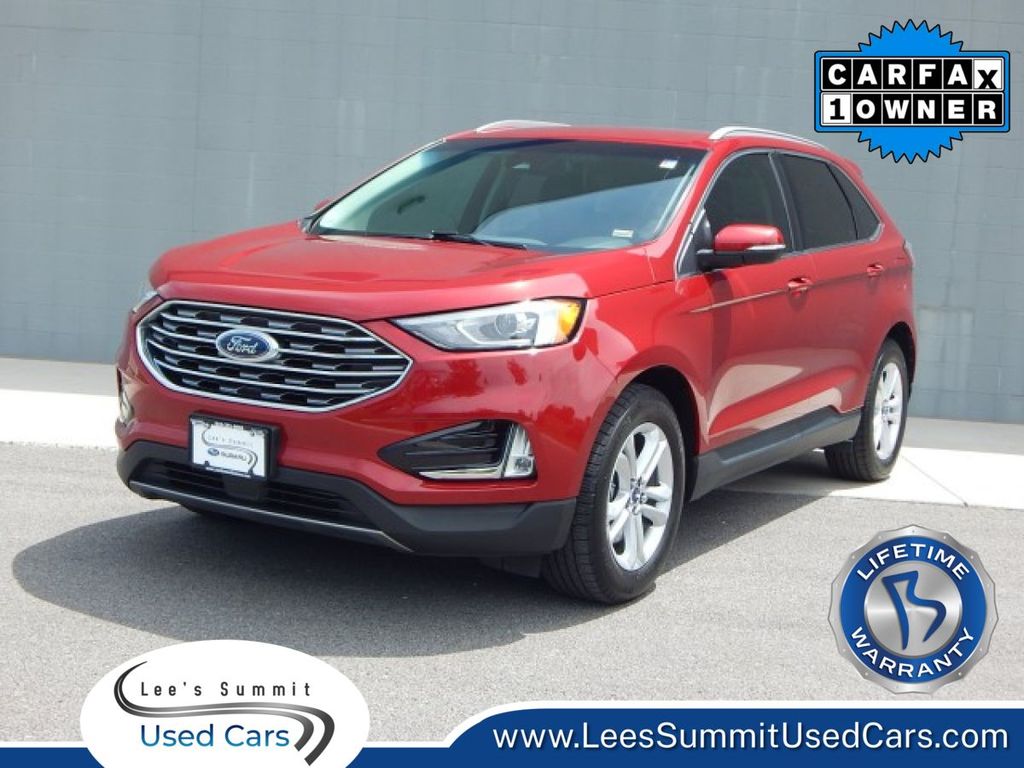 Rapid Red Metallic Tinted Clearcoat 2020 Ford Edge SEL AWD SUV / Crossover All-Wheel Drive 8-Speed Automatic