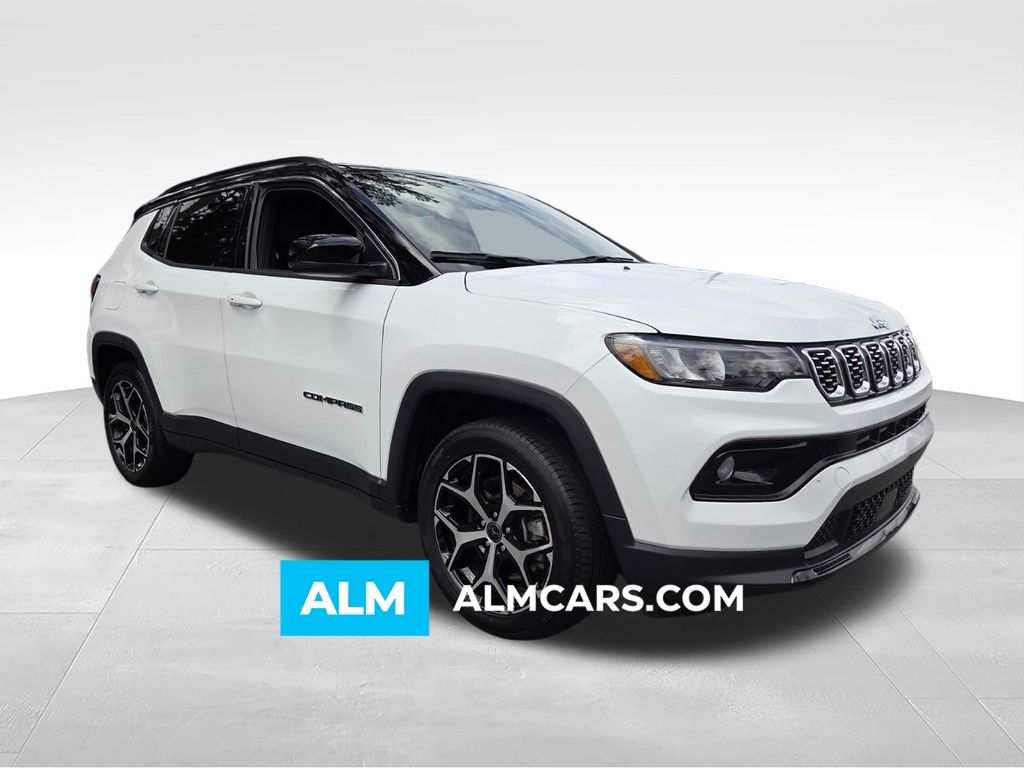 Bright White Clearcoat 2025 Jeep Compass Limited 4WD SUV / Crossover Four-Wheel Drive 8-Speed Automatic