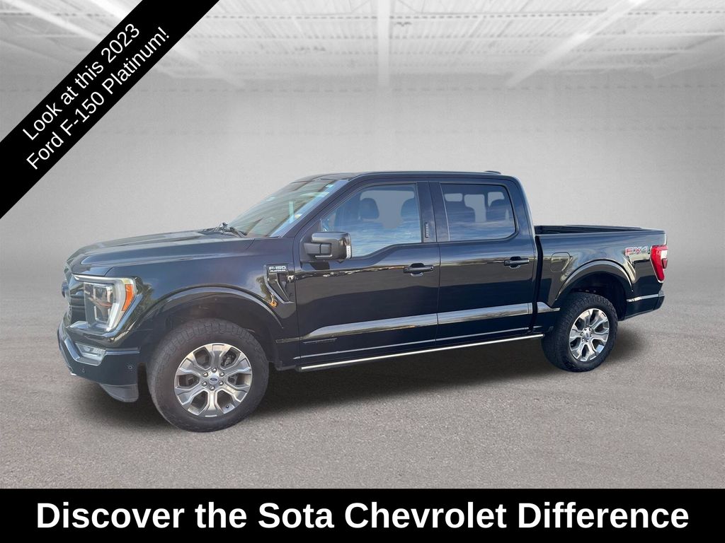 Agate Black Metallic 2023 Ford F-150 Pickup Truck Four-Wheel Drive Automatic