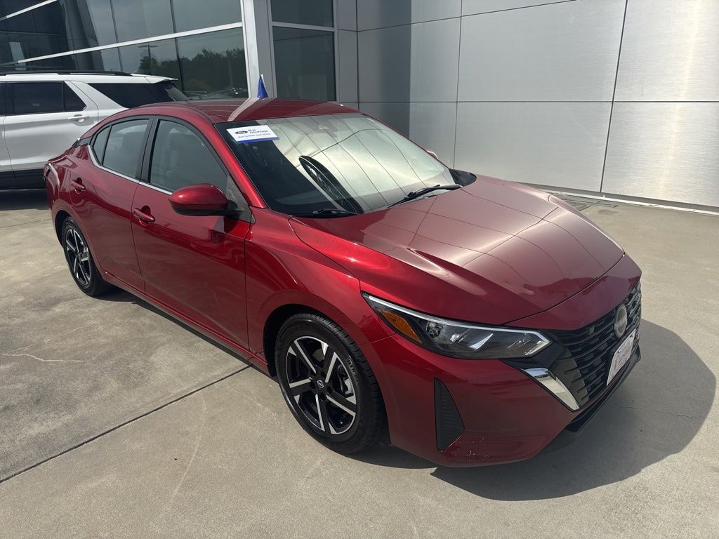 Red (Scarlet Ember Tintcoat) 2024 Nissan Sentra SV FWD Sedan Front-Wheel Drive Continuously Variable Transmission