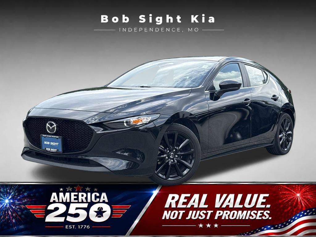 Jet Black Mica 2025 Mazda MAZDA3 Hatchback Front-Wheel Drive 6-Speed Automatic