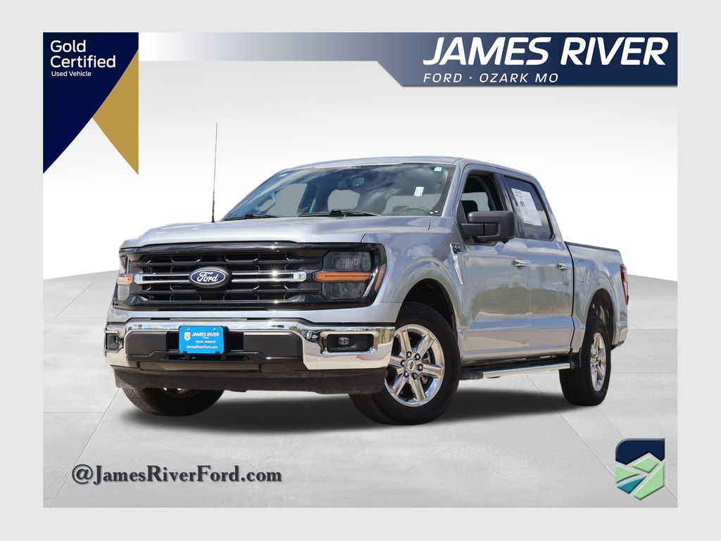 Iconic Silver Metallic 2024 Ford F-150 XLT SuperCrew RWD Pickup Truck 4X2 Automatic