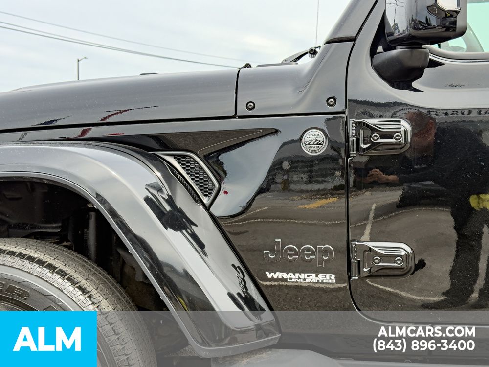 Used 2022 Black Clearcoat Jeep Unlimited Sahara High Altitude image 8
