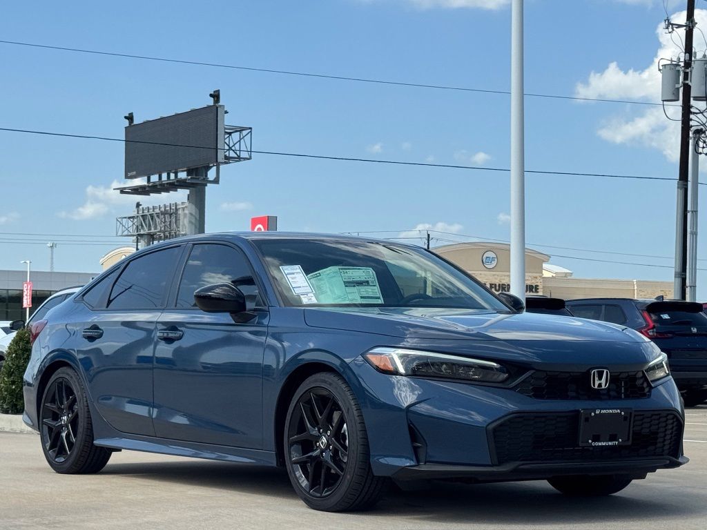 2026 Honda Civic Sport Blue at Bayway Cadillac of The Woodlands