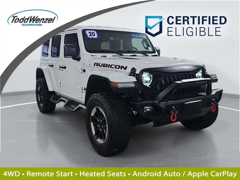 Bright White Clearcoat 2020 Jeep Wrangler SUV / Crossover Four-Wheel Drive 8-Speed Automatic