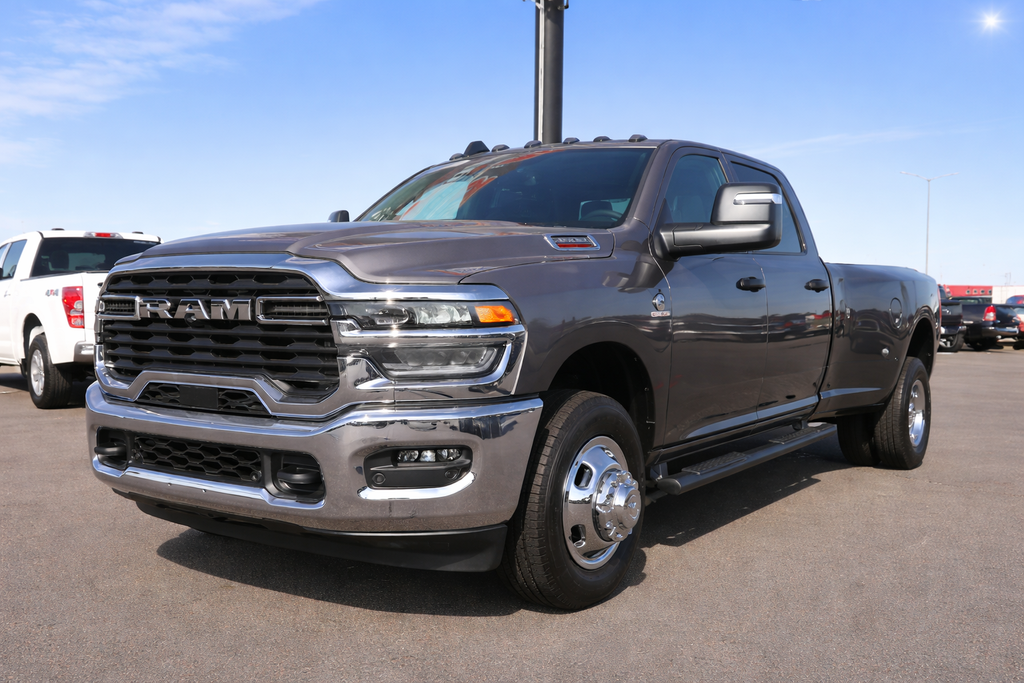 Gray (Granite Crystal Metallic Clearcoat) 2026 RAM 3500 Tradesman Crew Cab LB DRW 4WD Pickup Truck Four-Wheel Drive 8-Speed Automatic