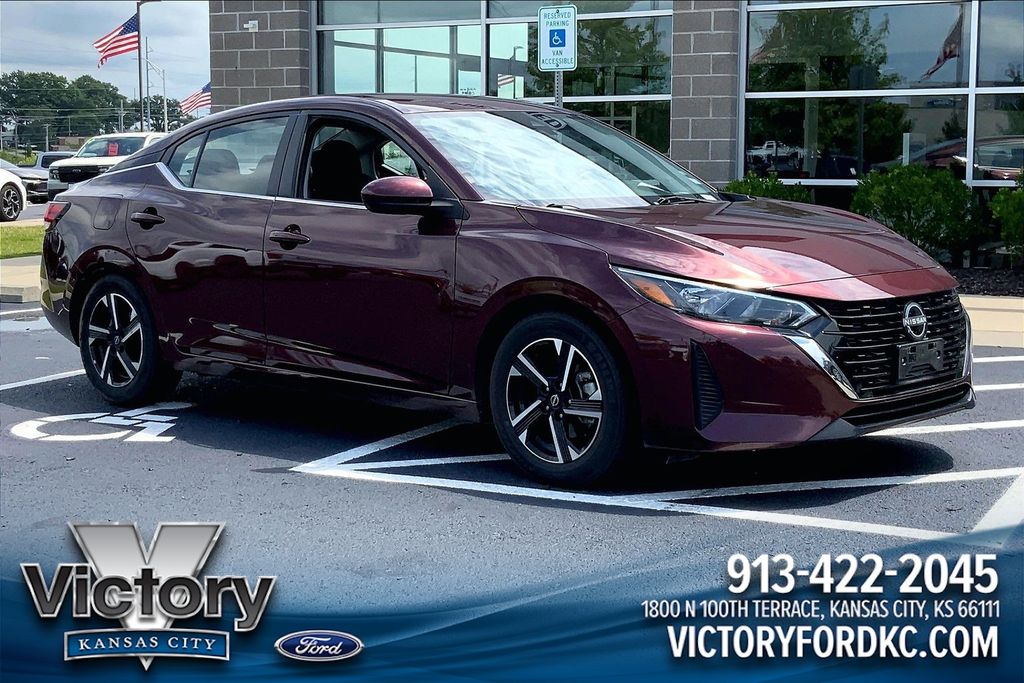 Rosewood Metallic 2025 Nissan Sentra Sedan Front-Wheel Drive Continuously Variable Transmission
