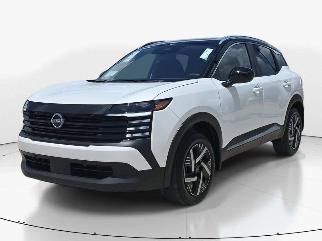2025 Aspen White Tricoat/Super Black Nissan Kicks SV FWD SUV