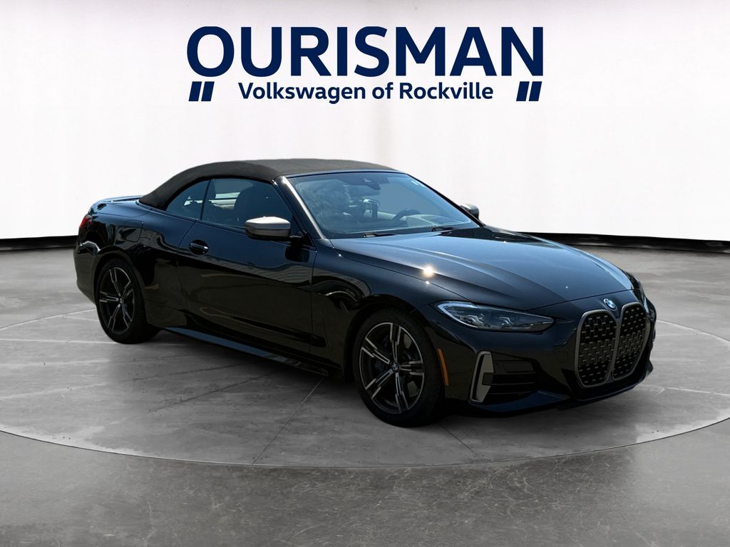Black Sapphire Metallic 2023 BMW 4 Series Convertible Rear-Wheel Drive 8-Speed Automatic