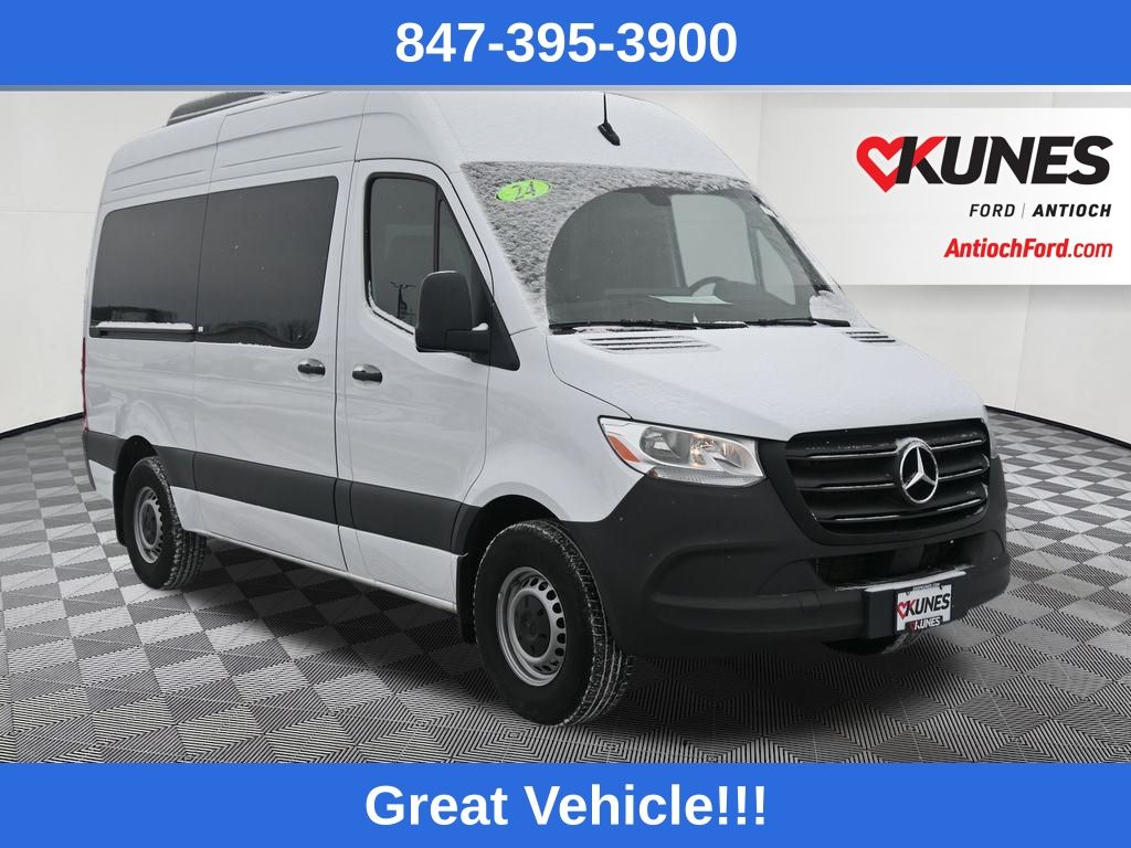 White 2024 Mercedes-Benz Sprinter Van Rear-Wheel Drive 9-Speed Automatic