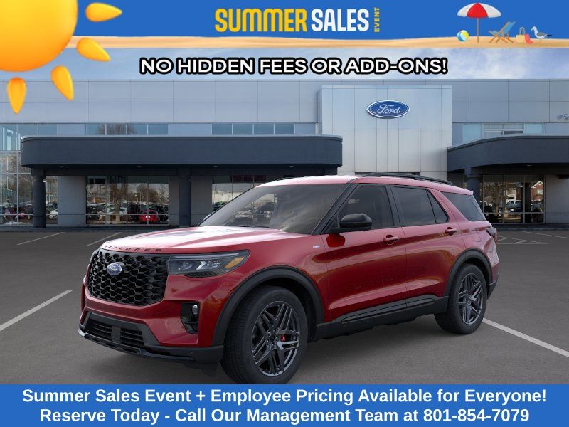 Rapid Red Metallic Tinted Clearcoat 2026 Ford Explorer ST-Line AWD SUV / Crossover All-Wheel Drive Automatic