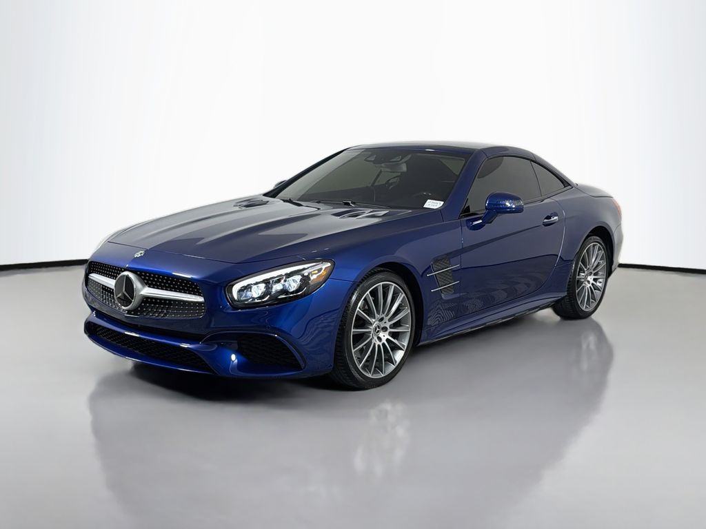 Blue 2019 Mercedes-Benz SL-Class SL 450 RWD Convertible Rear-Wheel Drive 9-Speed Automatic