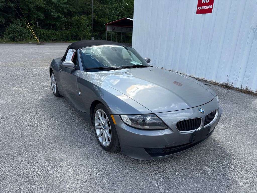 Space Gray Metallic 2008 BMW Z4 3.0i Roadster RWD Convertible Rear-Wheel Drive 6-Speed Automatic