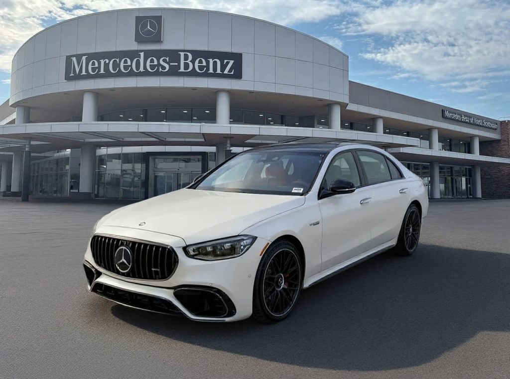 MANUFAKTUR Moonlight White Metallic 2026 Mercedes-Benz S-Class Sedan All-Wheel Drive 9-Speed Automatic