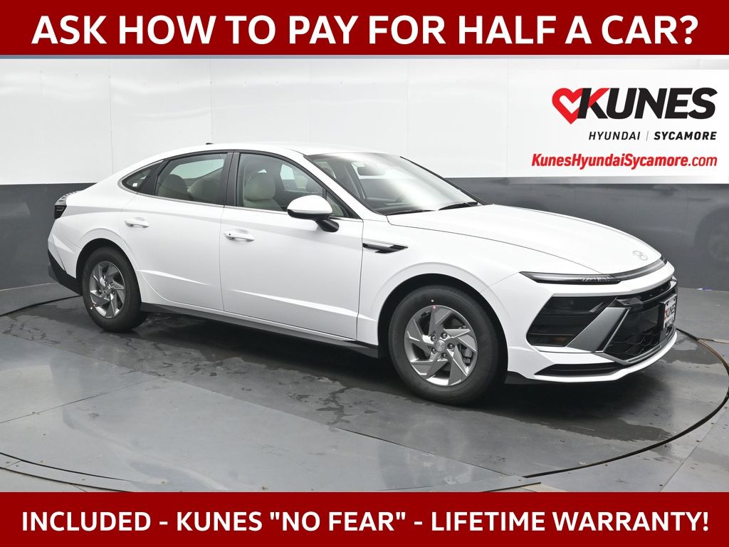 Serenity White 2026 Hyundai Sonata Sedan Front-Wheel Drive 8-Speed Automatic