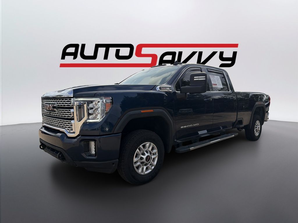 Pacific Blue Metallic 2021 GMC Sierra 2500HD Pickup Truck Four-Wheel Drive 6-Speed Automatic
