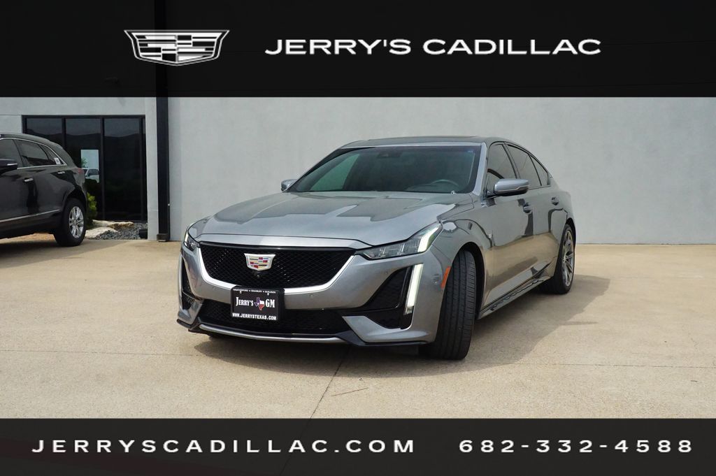 Gray (Satin Steel Metallic) 2020 Cadillac CT5 Sport Sedan RWD Sedan Rear-Wheel Drive Automatic