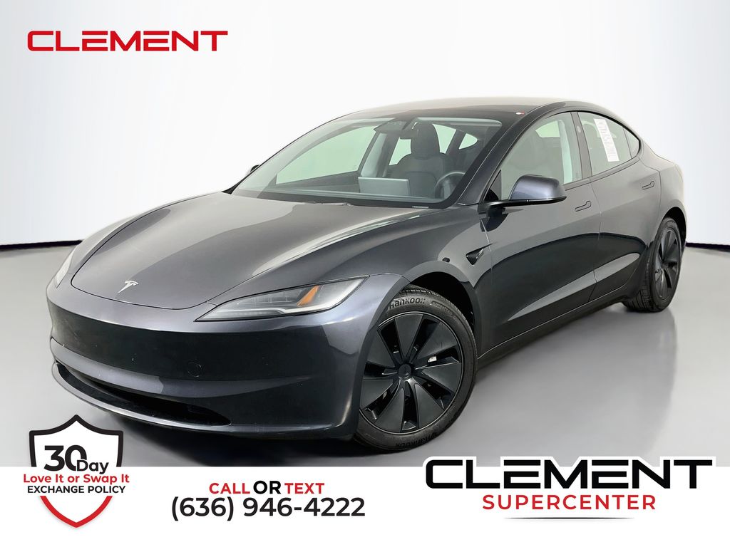 Stealth Gray 2024 Tesla Model 3 RWD Sedan Rear-Wheel Drive 1-Speed Automatic