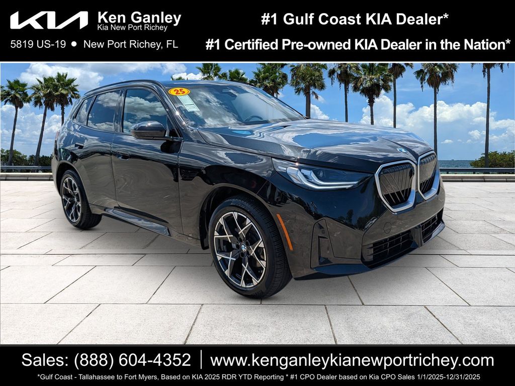 Black Sapphire Metallic 2025 BMW X3 SUV / Crossover All-Wheel Drive 8-Speed Automatic