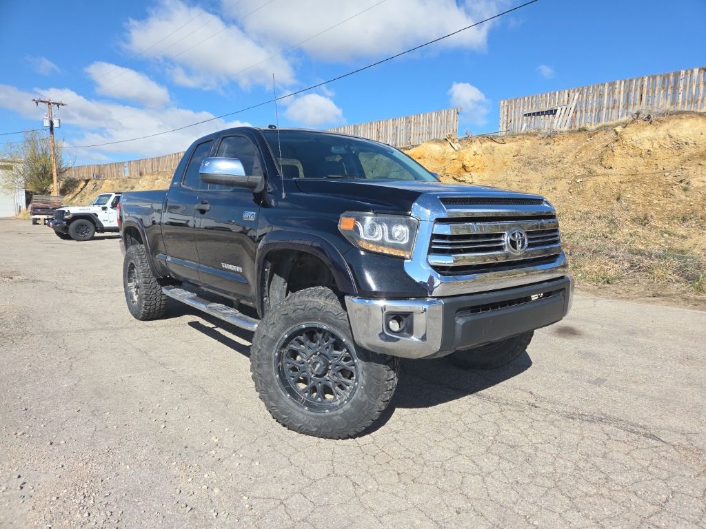 Black 2015 Toyota Tundra SR5 Double Cab 5.7L FFV 4WD Pickup Truck Four-Wheel Drive 6-Speed Automatic Overdrive