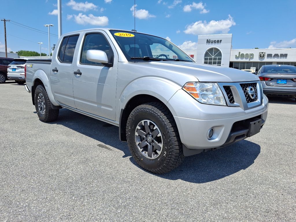 Brilliant Silver Metallic 2019 Nissan Frontier Pickup Truck Four-Wheel Drive 5-Speed Automatic Overdrive