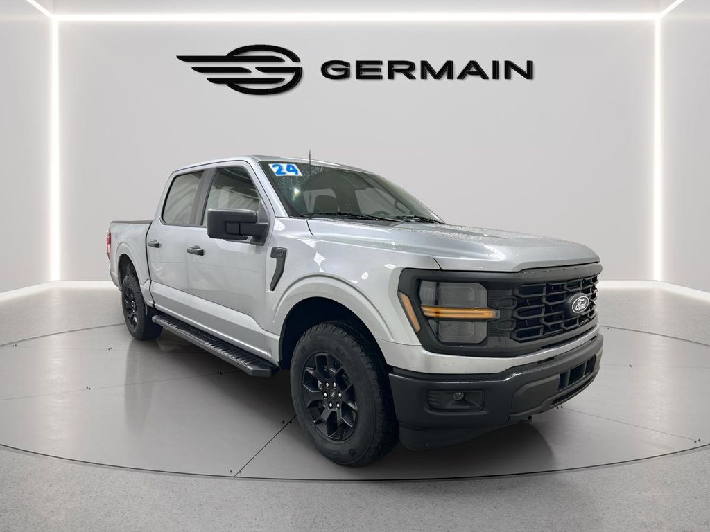 Silver Metallic 2024 Ford F-150 STX 4dr SuperCrew 4WD Pickup Truck Four-Wheel Drive Automatic