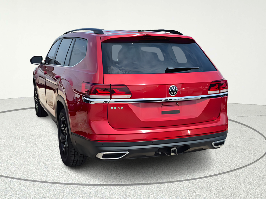 2022 Volkswagen Atlas 3.6L V6 SE w/Technology Red at DeMontrond Auto Country