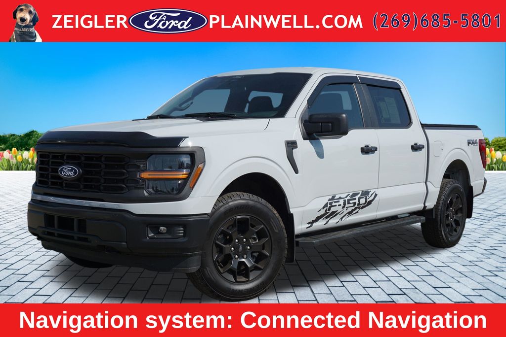 Gray 2024 Ford F-150 Pickup Truck Four-Wheel Drive Automatic