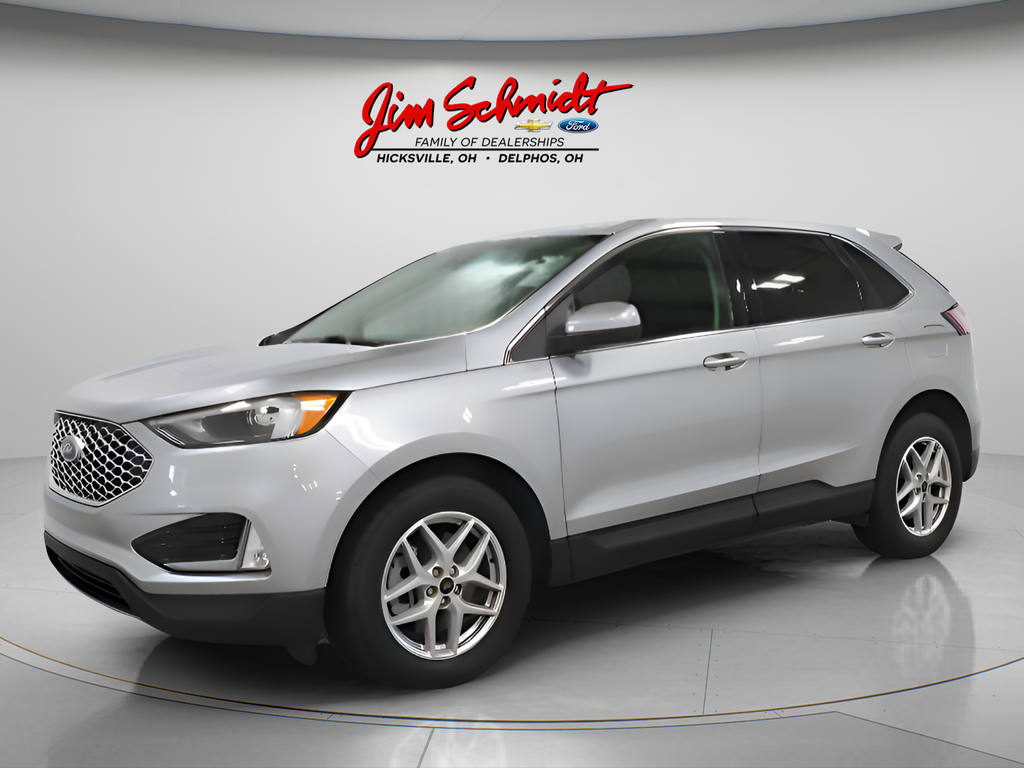 Iconic Silver Metallic 2024 Ford Edge SUV / Crossover All-Wheel Drive 8-Speed Automatic