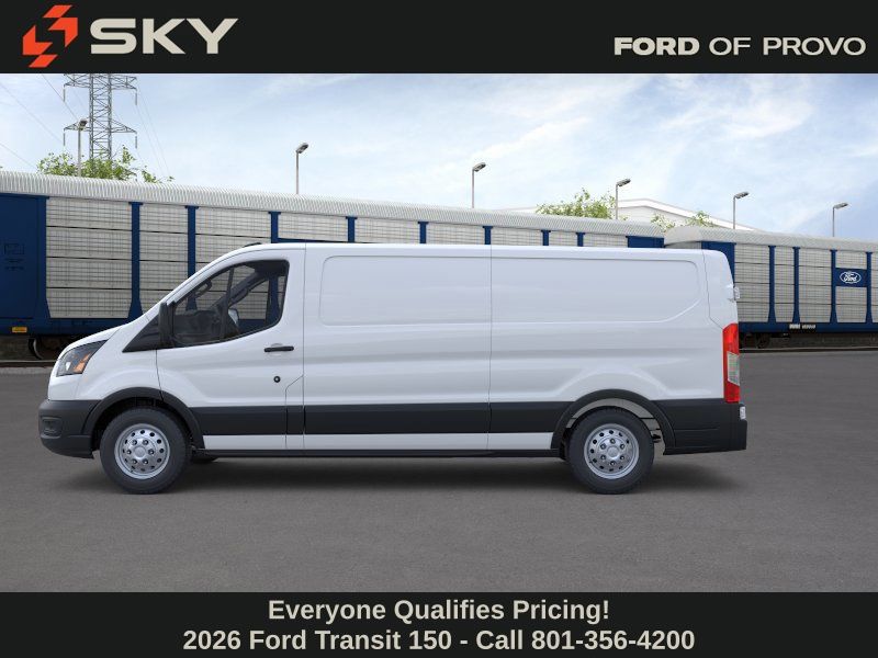 Oxford White 2026 Ford Transit Cargo 150 Low Roof AWD Van All-Wheel Drive