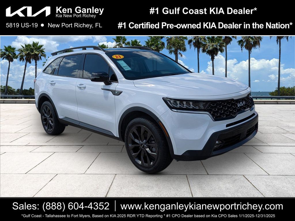 Glacial White Pearl 2023 Kia Sorento SUV / Crossover All-Wheel Drive 8-Speed Dual Clutch