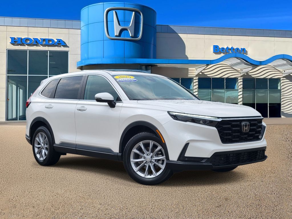 Platinum White Pearl 2025 Honda CR-V SUV / Crossover All-Wheel Drive Continuously Variable Transmission