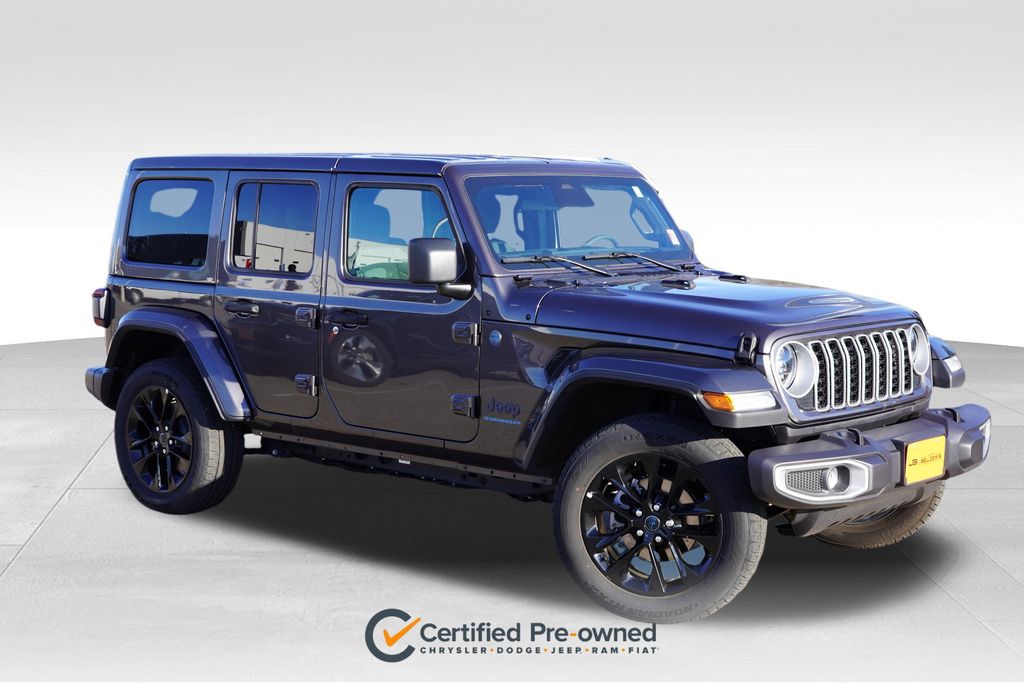 Gray (Granite Crystal Metallic Clearcoat) 2025 Jeep Wrangler 4xe Sahara 4WD SUV / Crossover Four-Wheel Drive 8-Speed Automatic