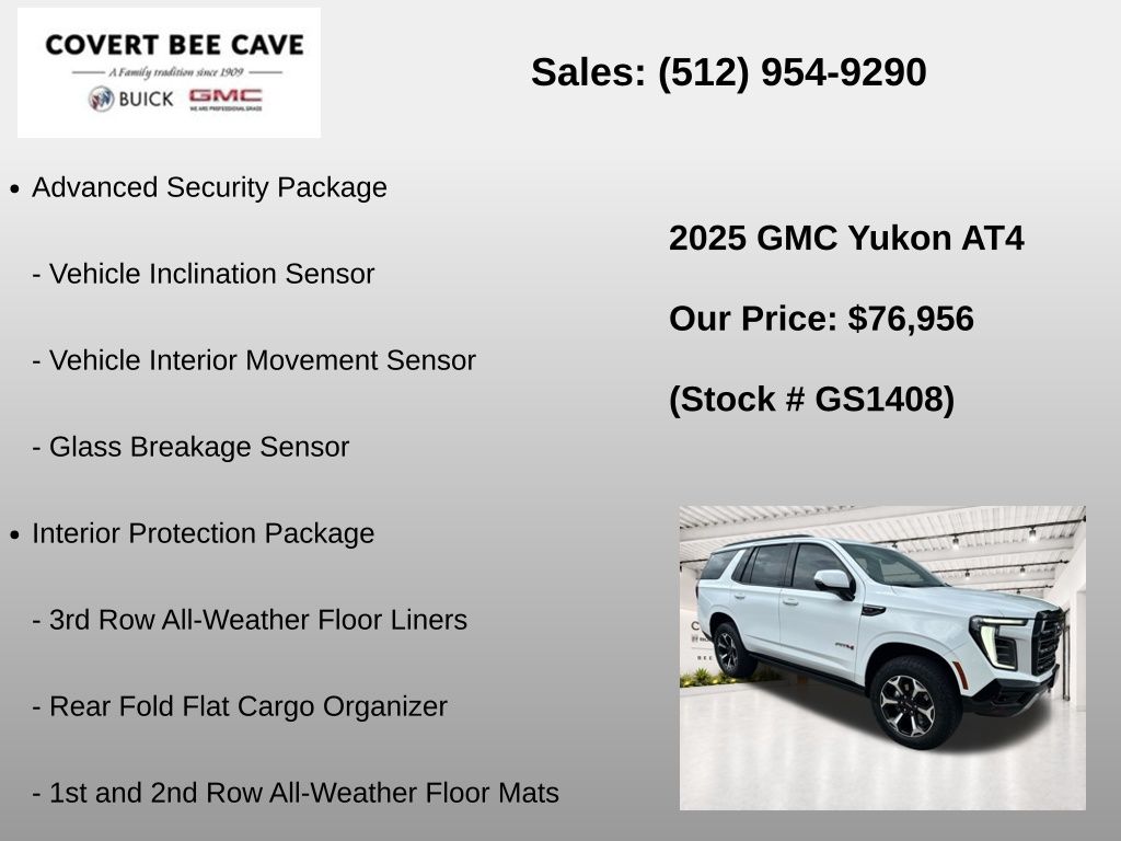 Used Car 2025 Gmc Yukon  At4 For Sale Under $80,000 In Austin, Texas