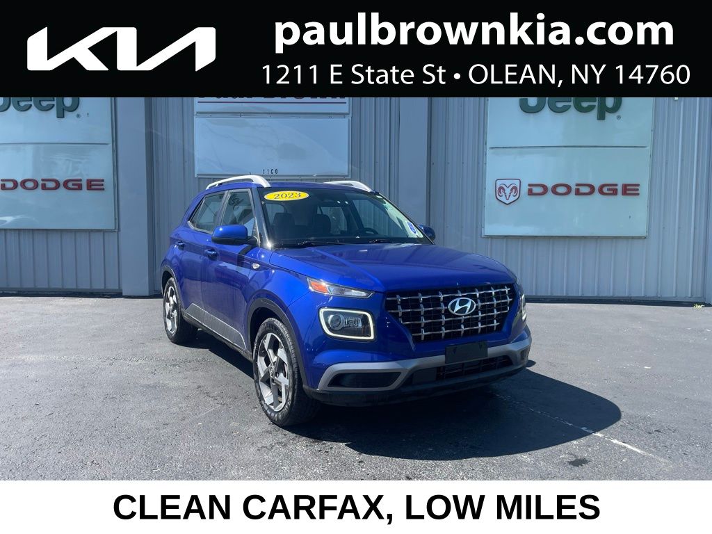 Intense Blue 2023 Hyundai Venue SUV / Crossover Front-Wheel Drive Continuously Variable Transmission