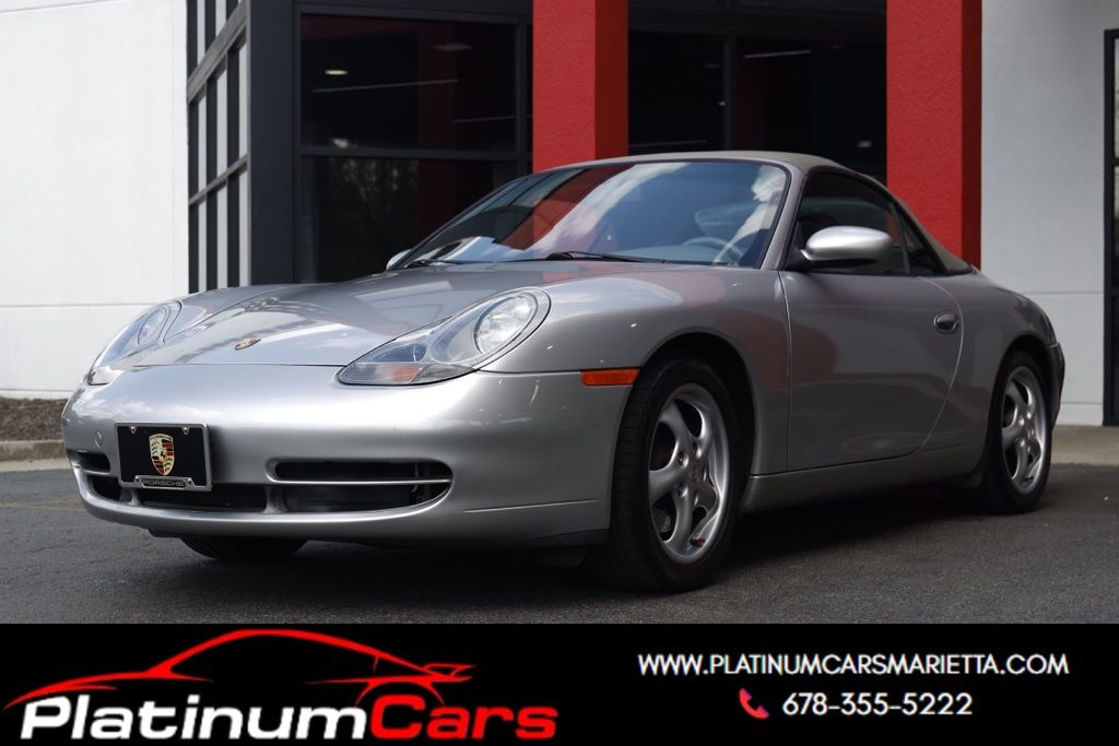 Silver 1999 Porsche 911 Carrera Cabriolet RWD Convertible Rear-Wheel Drive 6-Speed Manual