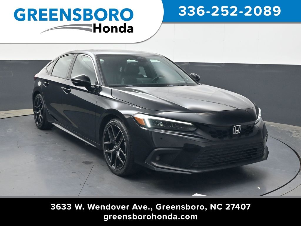 Crystal Black Pearl 2022 Honda Civic Hatchback Sport Touring FWD Hatchback Front-Wheel Drive Continuously Variable Transmission