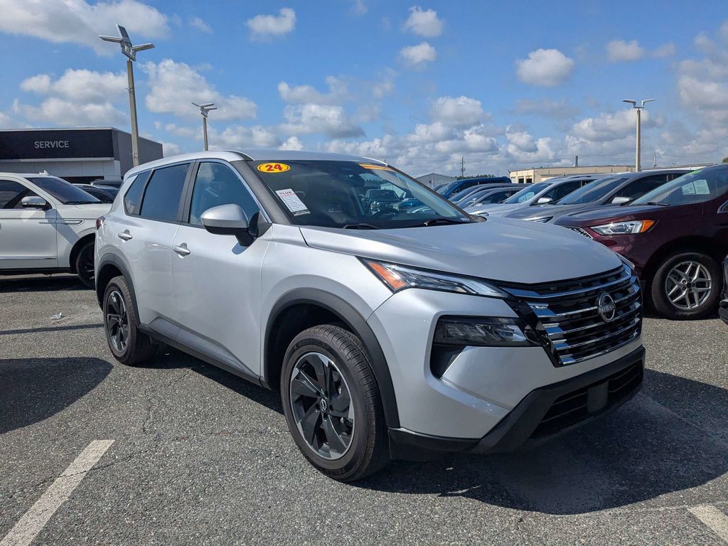 Brilliant Silver Metallic 2024 Nissan Rogue SV AWD SUV / Crossover All-Wheel Drive Continuously Variable Transmission